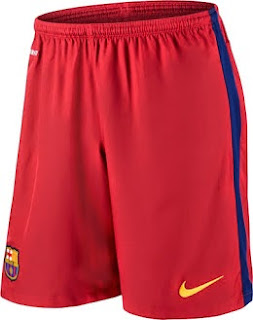 Celana Barcelona home terbaru warna merah musim 2015 2016 gambar photo Celana Barcelona home terbaru warna merah musim 2015 2016