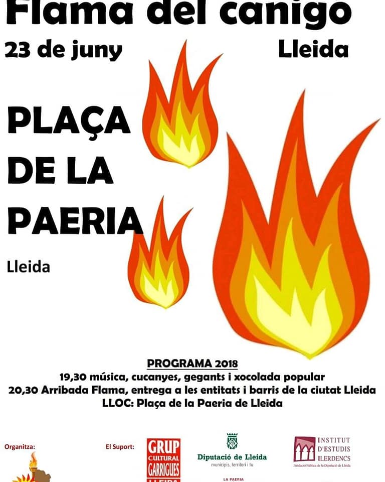 CARTELL DE LA FLAMA A LLEIDA