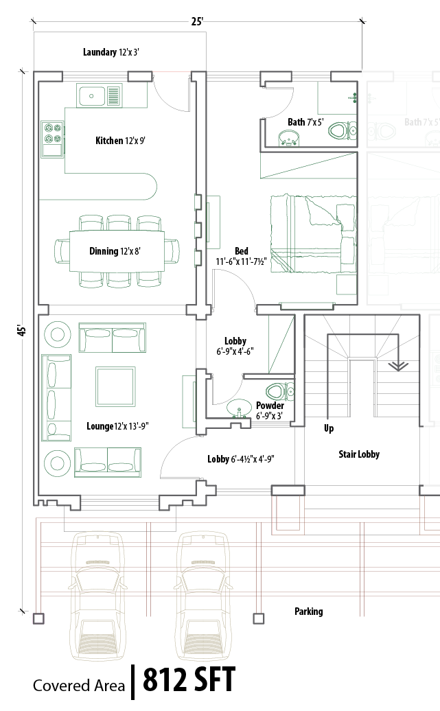 5 Marla House Plan