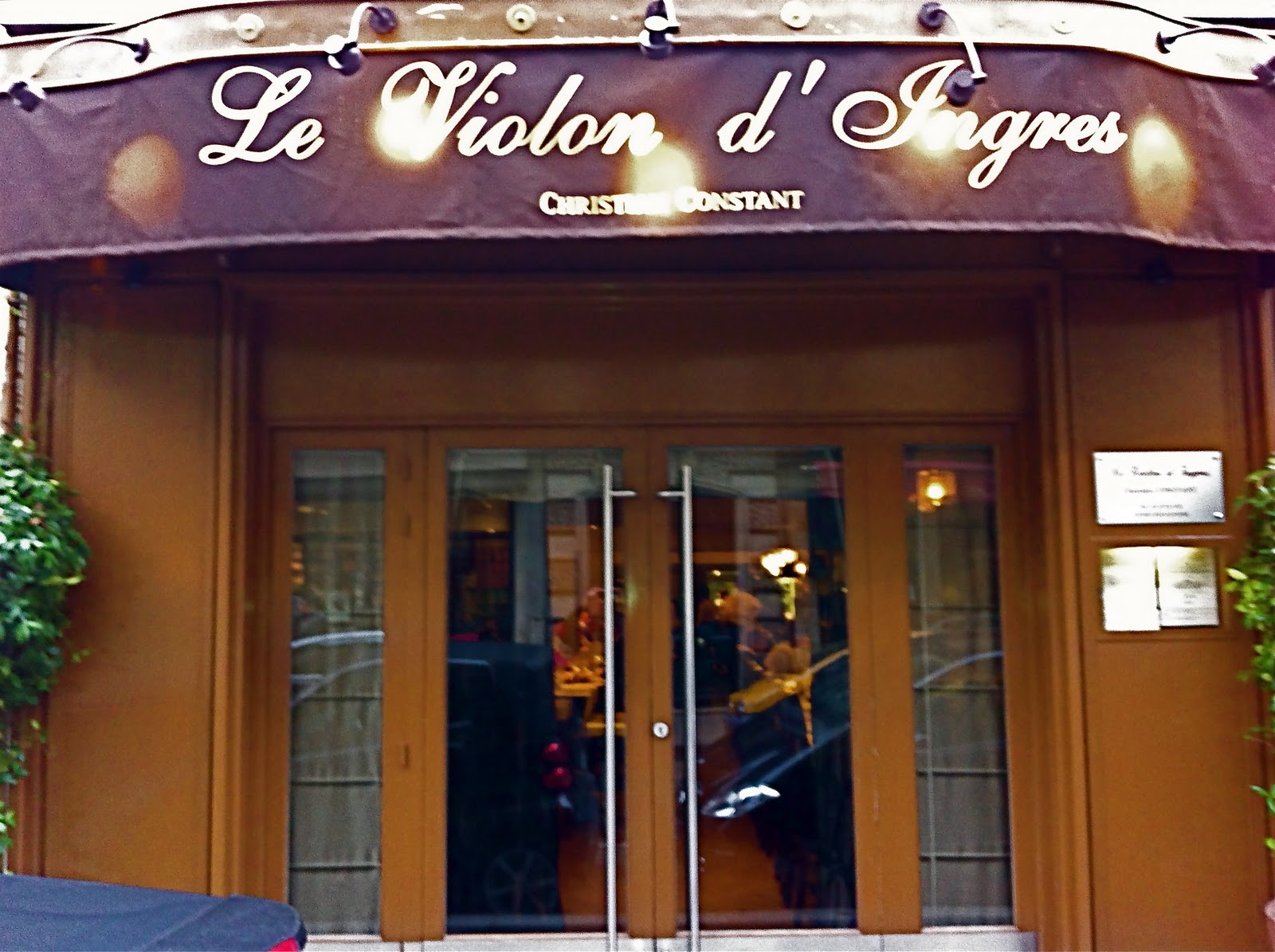 Critique Gastronomique Restaurant Violon d'Ingres (Christian Constant
