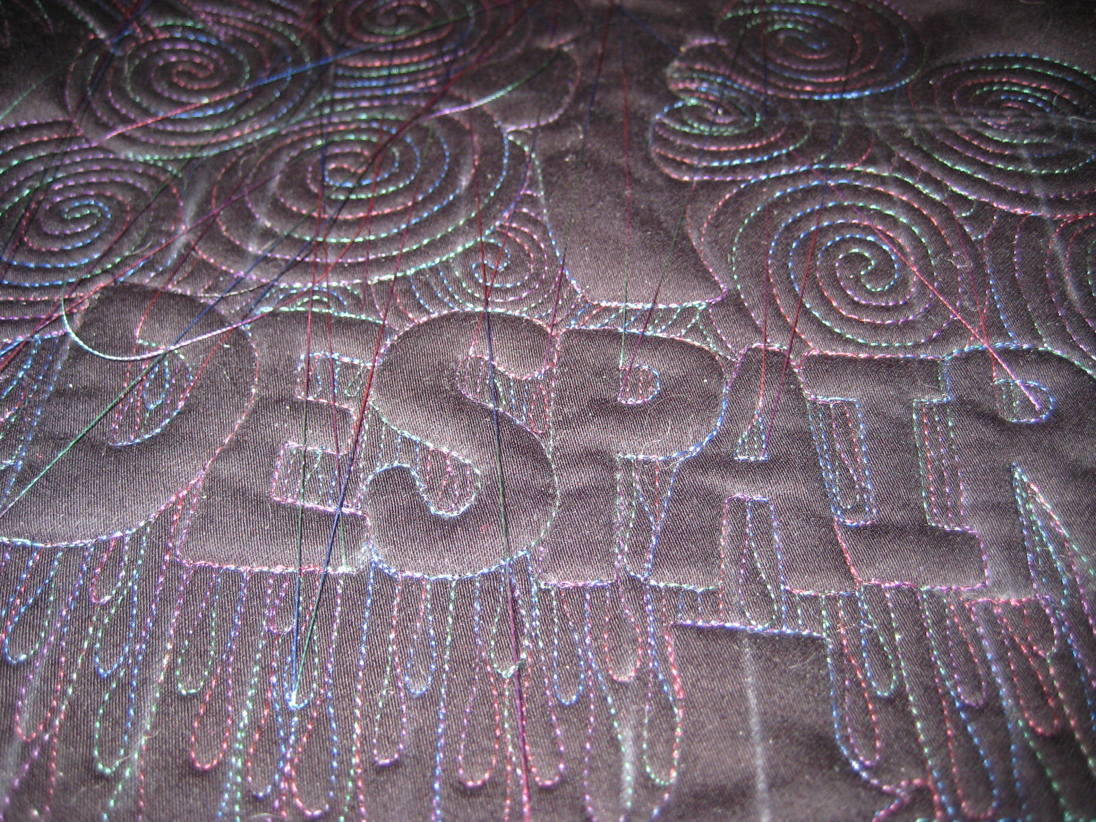 Amy's Free Motion Quilting Adventures How to Knot and Bury Thread Ends