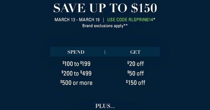 Ralph lauren online coupon may 2018