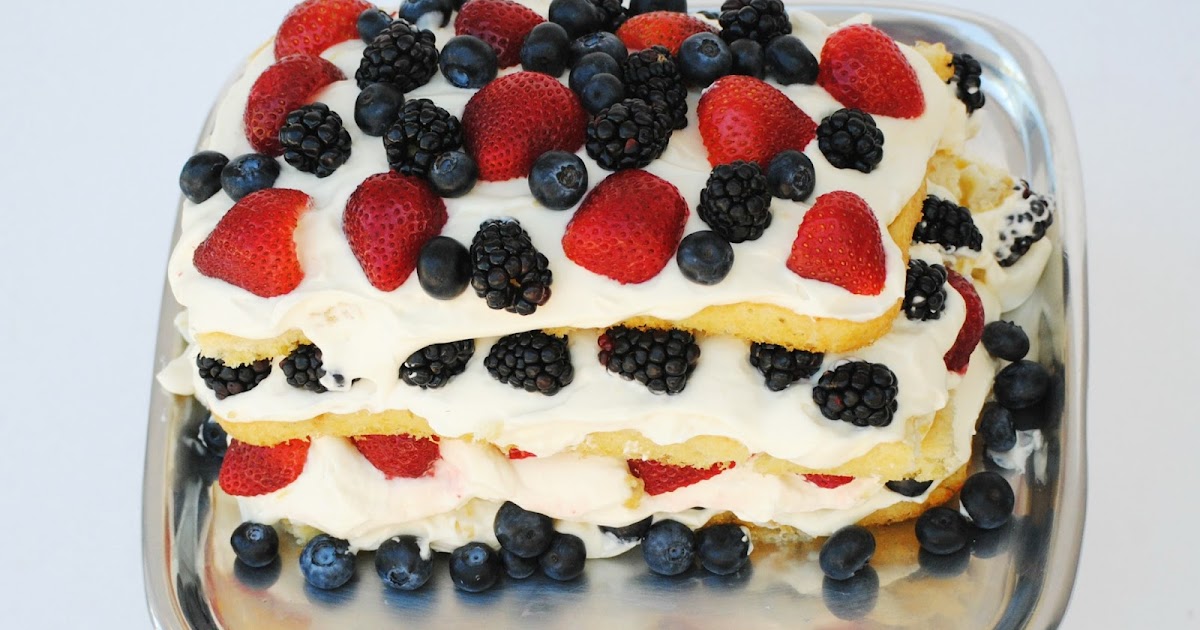 Triple Berry Ice Cream Cake