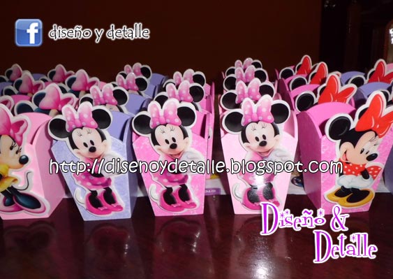Sencillas bolsas para sorpresas de Mickey y Minnie. Fiestas