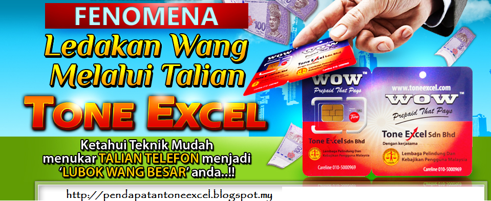 JANA PENDAPATAN DENGAN TONE EXCEL