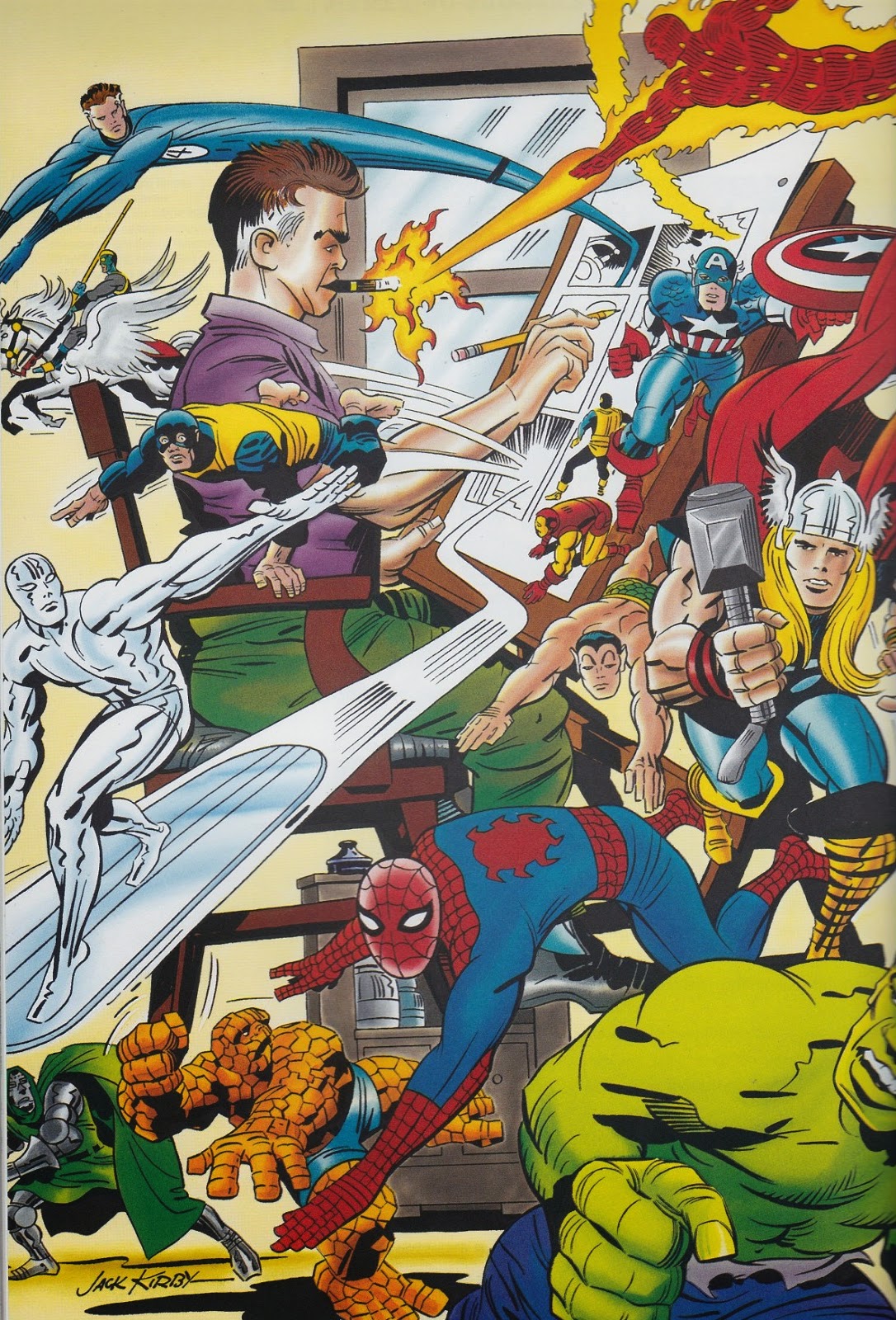 The Great Comic Book Heroes Happy 97th Birthday Jack Kirby! The Marvel