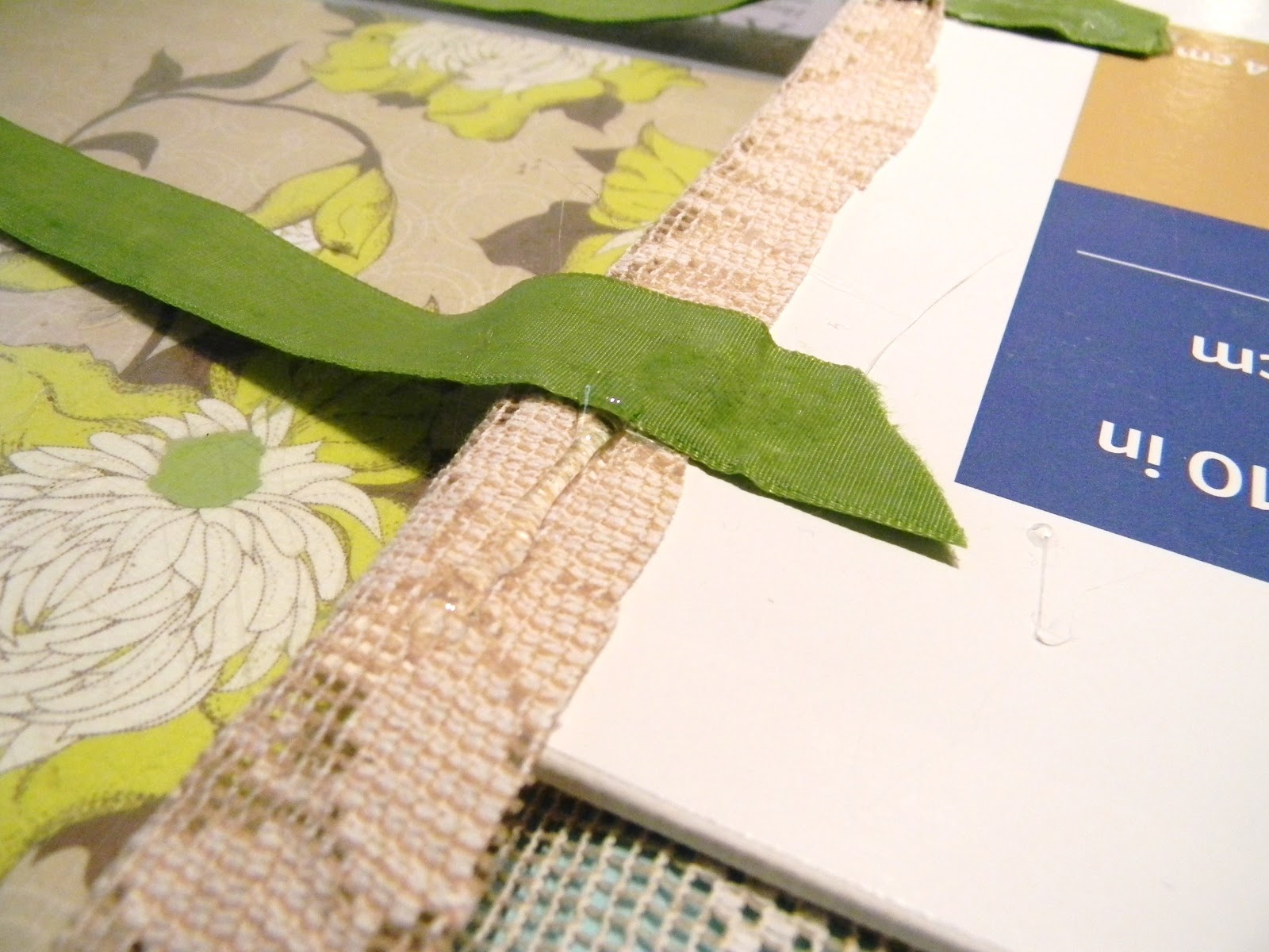 Everlasting Blooms DIY fabric covered canvas