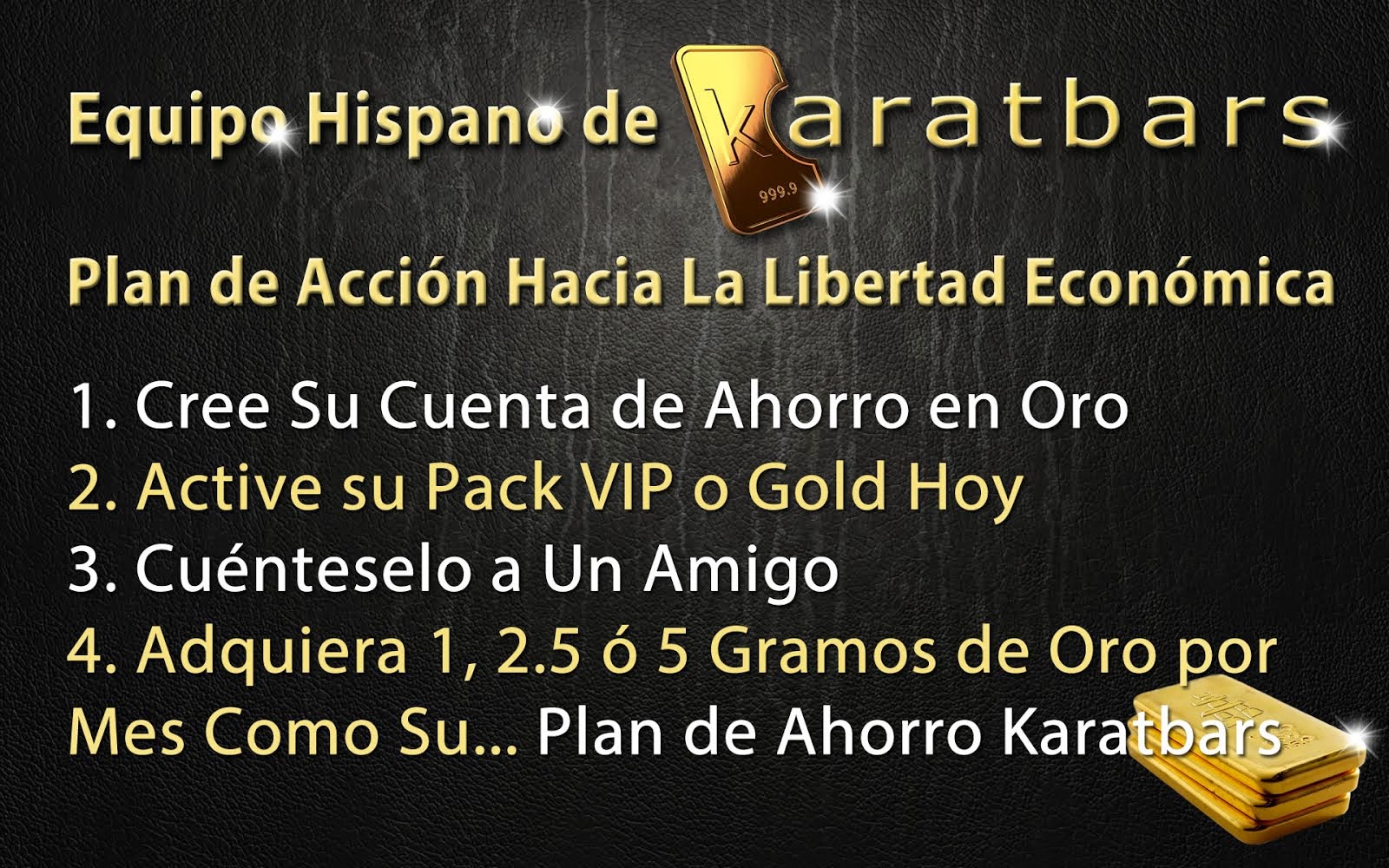 Plan acción Karatbars