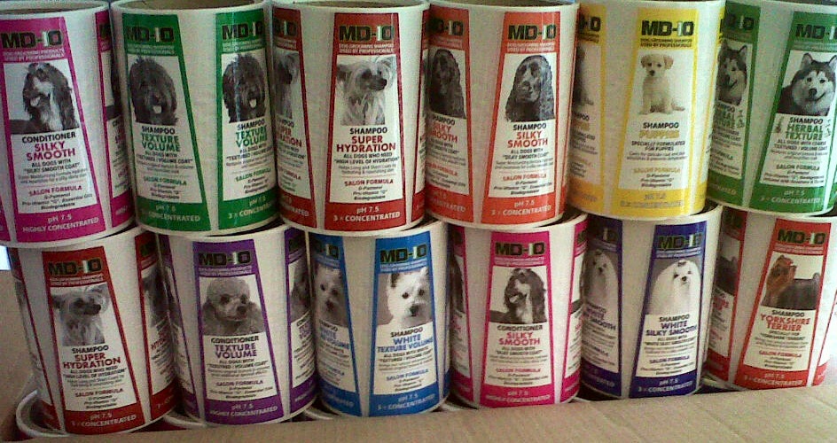 Professional Dog Grooming Shampoo MD10 Collection Champu para Perros