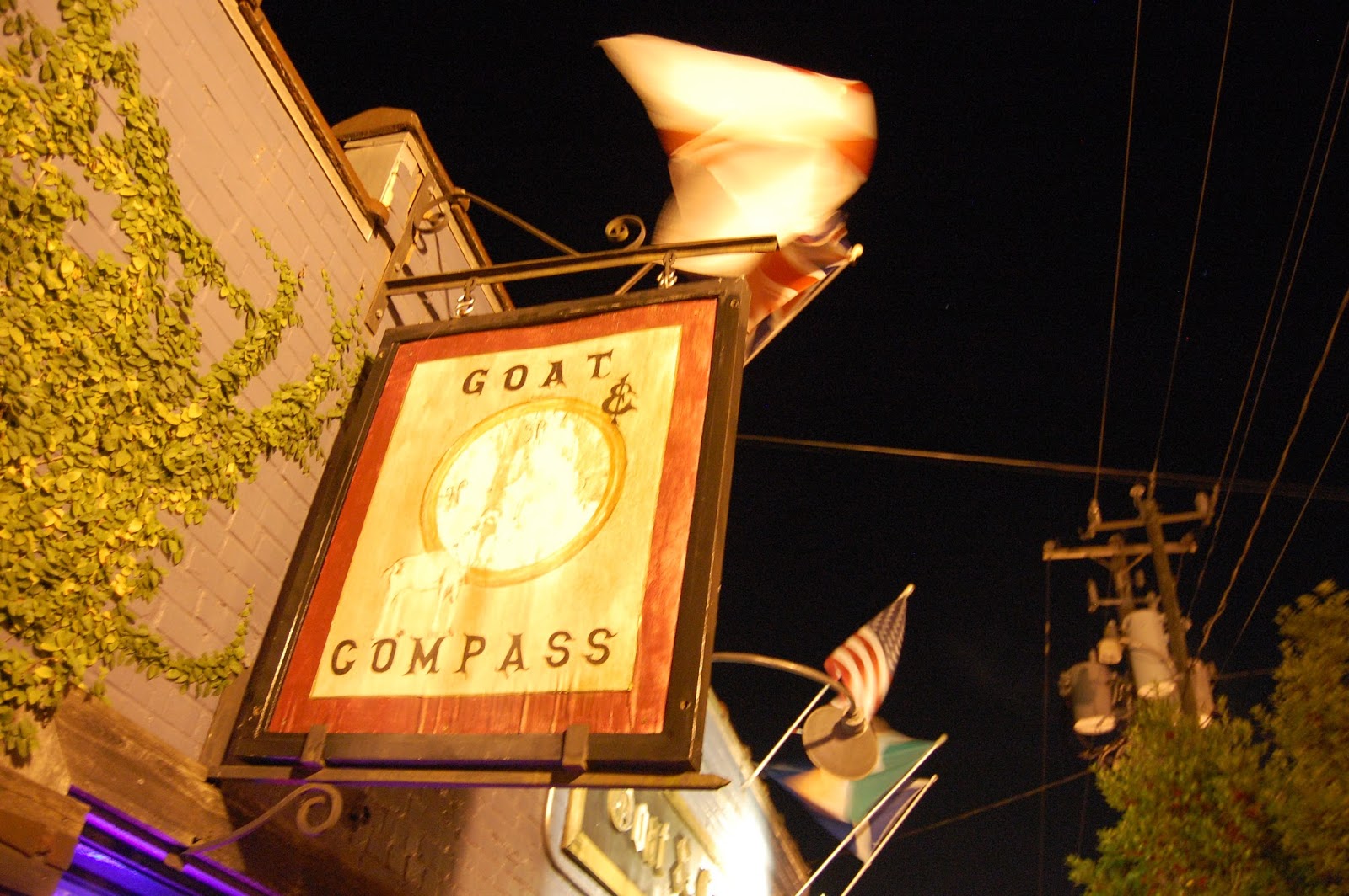 Mark and Lynn Are Famished The Goat and Compass in downtown is the