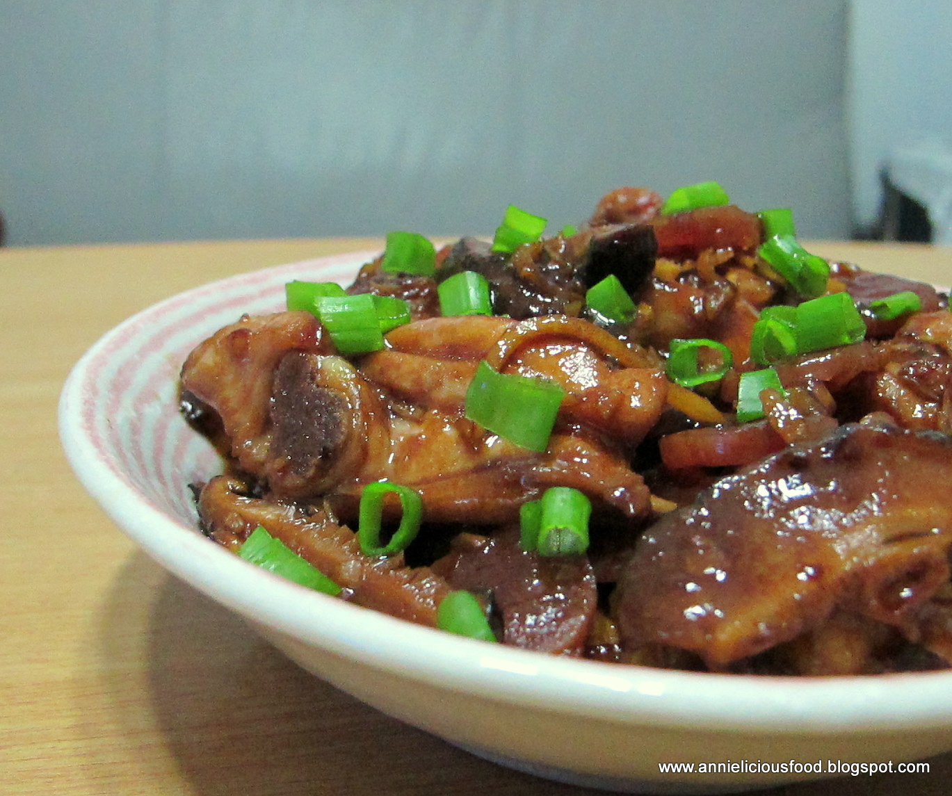 Annielicious Food Stir Fried Chicken with Mushroom & Chinese Sausages