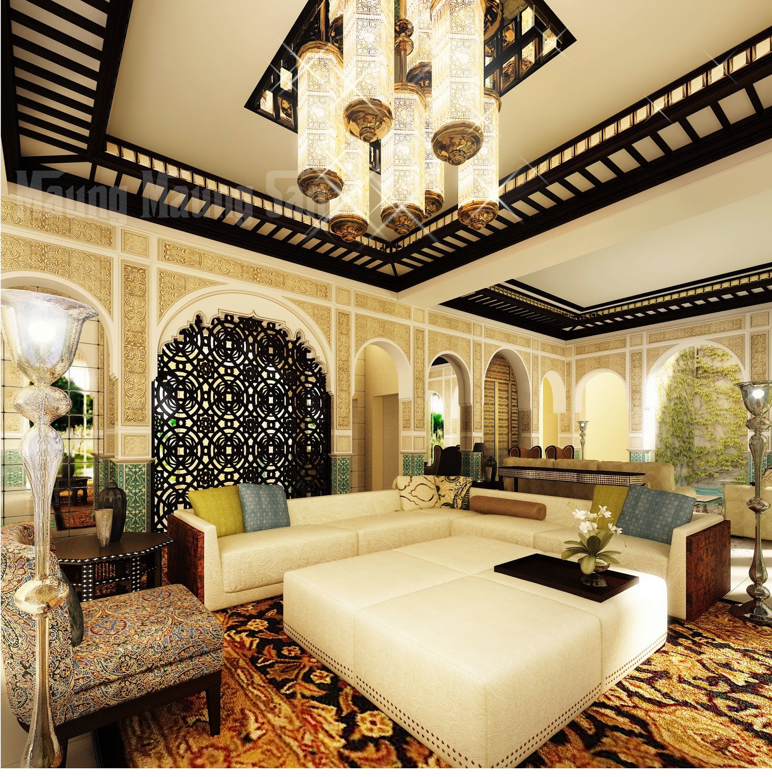 Lustre salon marocain: le lustre led – la féérie de lumière nouvelle.
