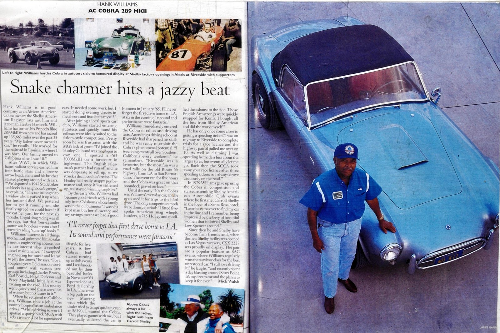 Just A Car Guy Hank's Cobra, winningest Cobra racer ever, and one of