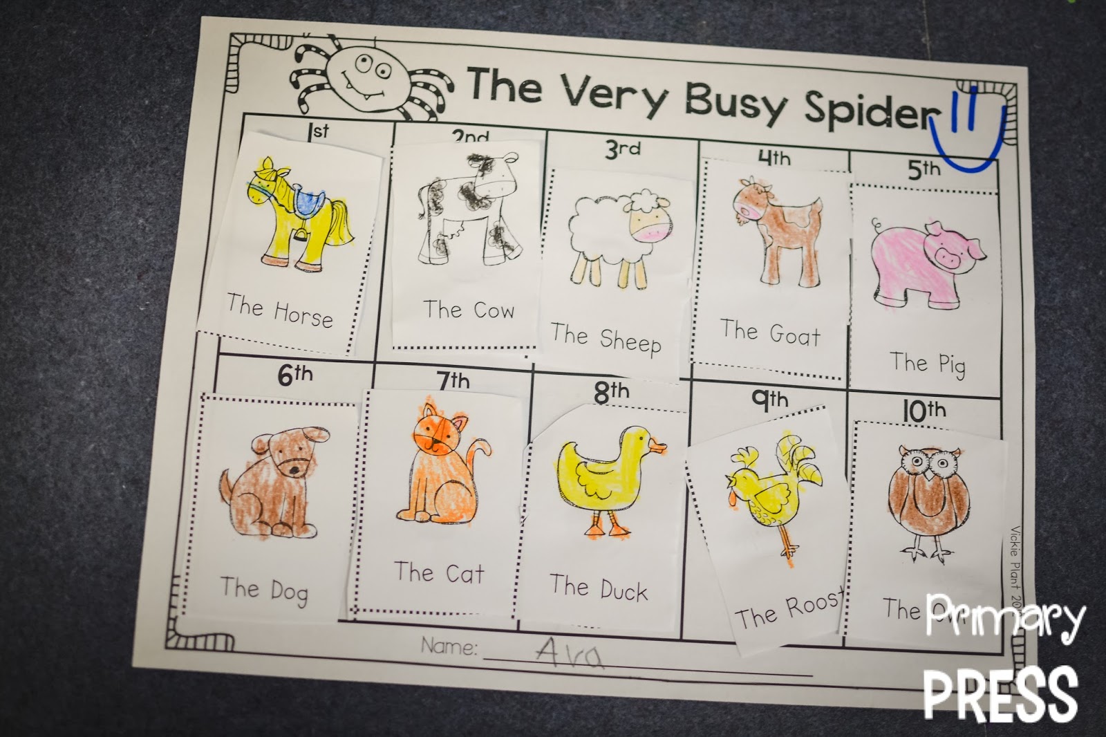 spiders primary press