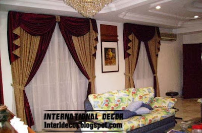 Top Catalog of luxury drapes curtain designs for living room interior 2015