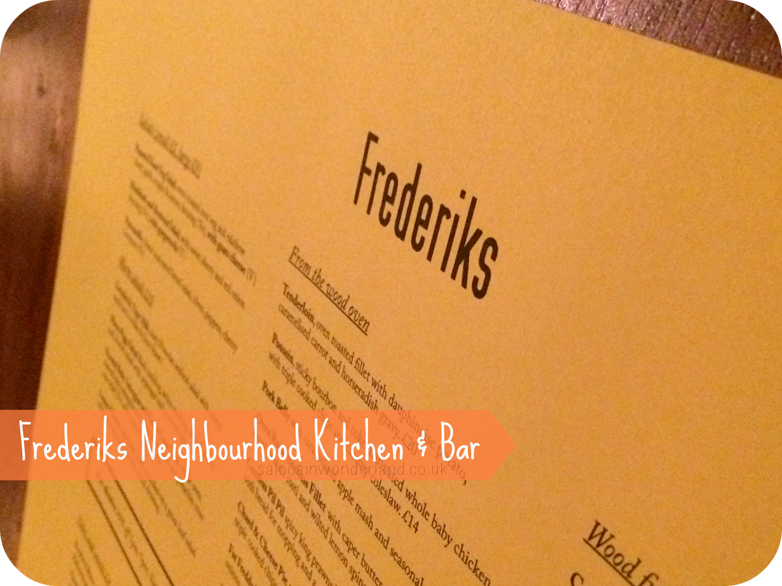 frederiks liverpool restaurant review