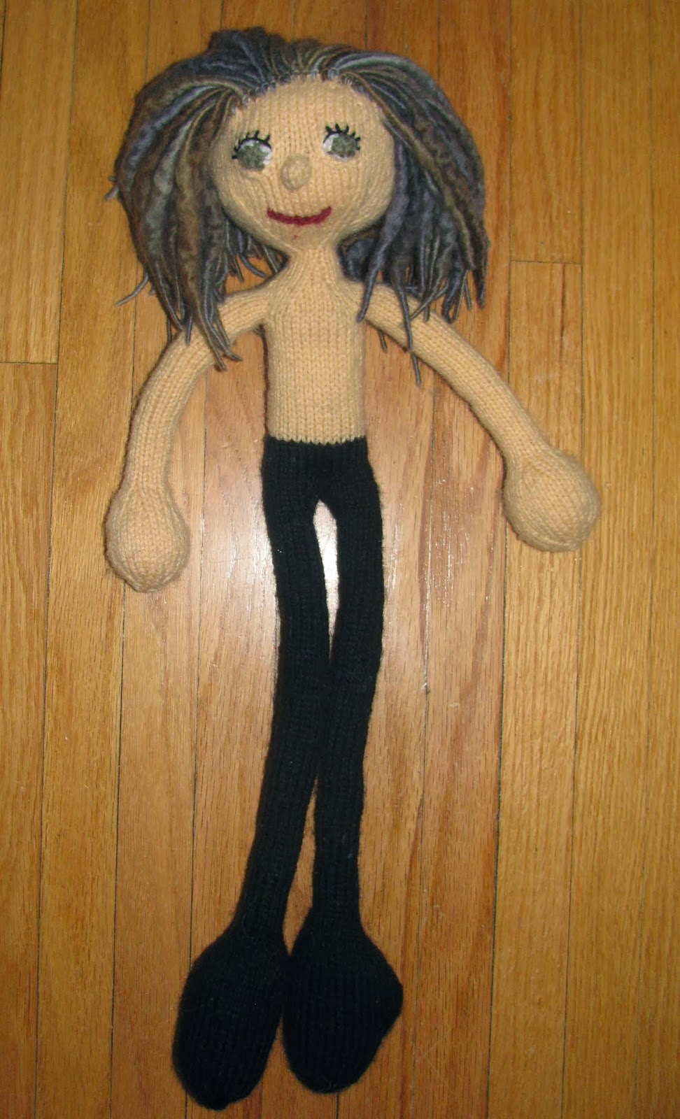 arne and carlos knitted dolls