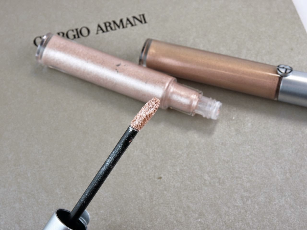 Giorgio Armani Eye Tint in #11 Rose Ashes & #12 Gold Ashes: Review and Swatches