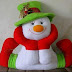 Boneco de Neve em Feltro