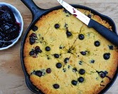 July - Summer Corn Bread with Fresh Blueberries