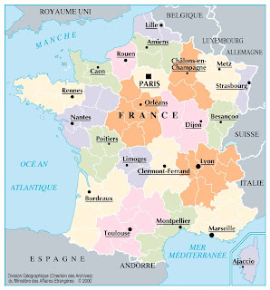 Carte de France Departements