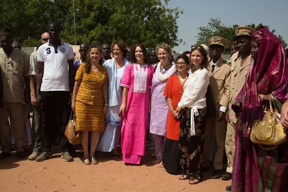 Crown Princess Mary of Denmark visits to Senegal with organizations Orchid Project and Tosta