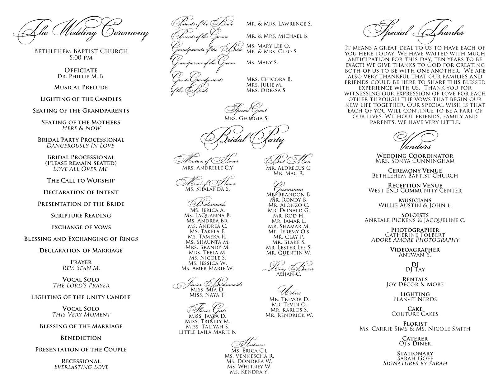 free tri fold program template
