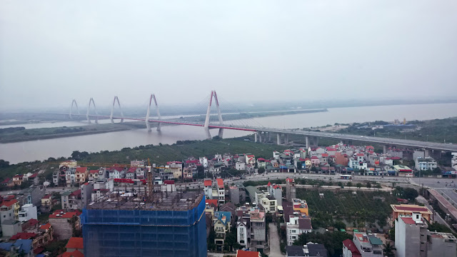 Từ căn hộ Packexim nhìn cầu Nhật Tân can ho packexim, chung cư packexim, chung cu packexim