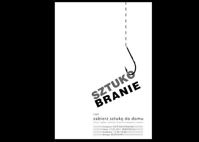 plakat do imprezy "sztuko_branie" (2011)