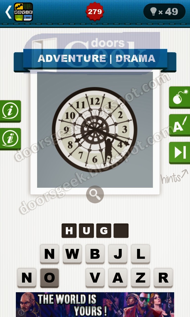 Movie Quiz Level 279 (bubble quiz games) Doors Geek