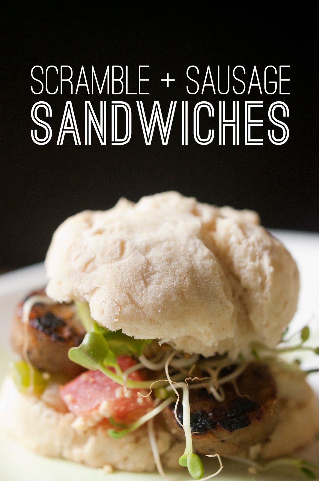 VeganFling Scramble + Sausage Sandwich