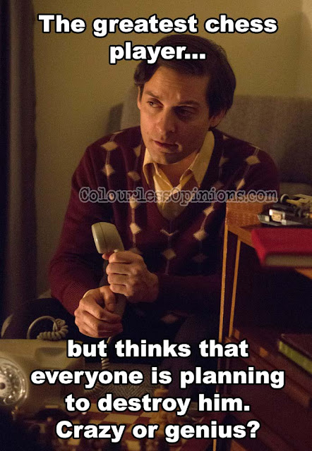 There's always a downside of being a genius. Pawn Sacrifice movie meme maguire fischer