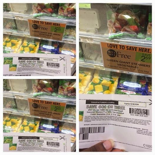 1.10 Green Giant Steamer Vegetables Publix