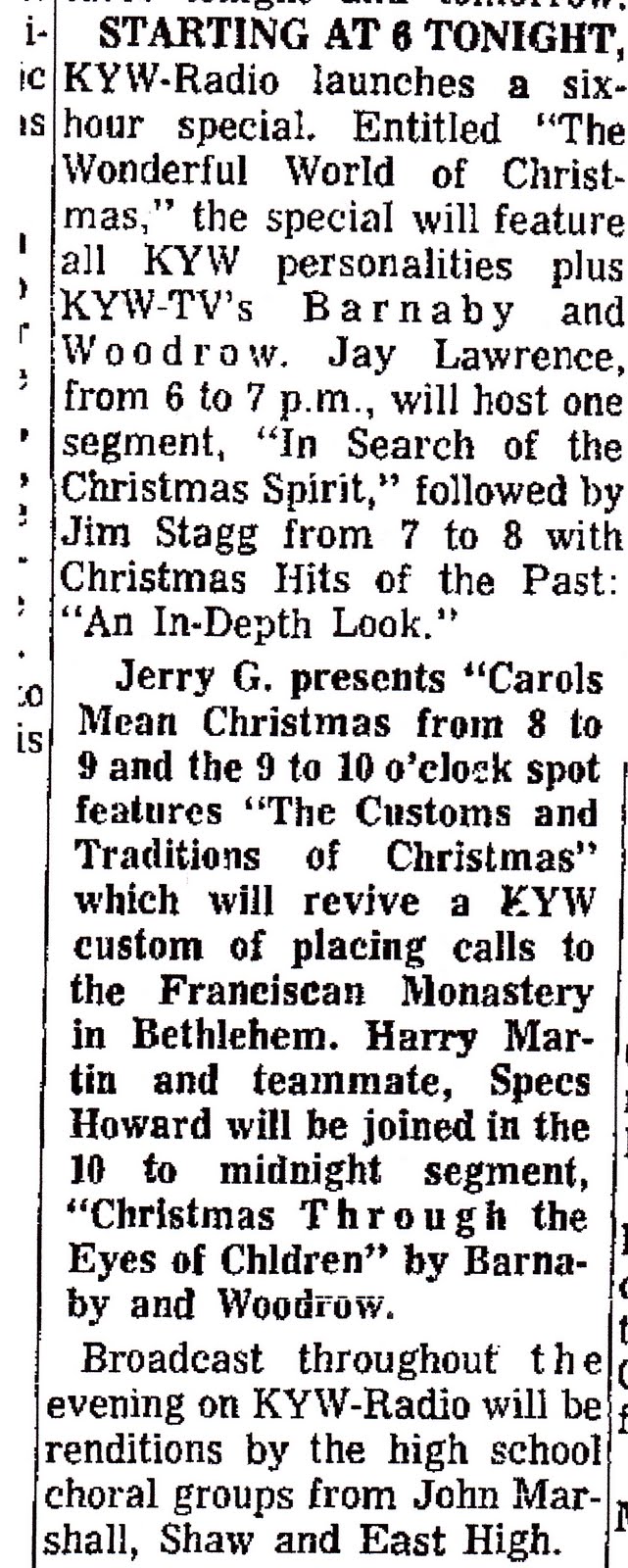cleveland classic media december 1964 plus ozzie and cleveland orchestra christmas concert