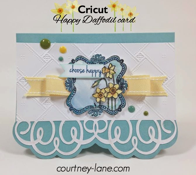 Cricut Daffodil card
