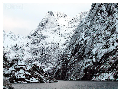  l'entrée du Trollfjord en novembre 2010