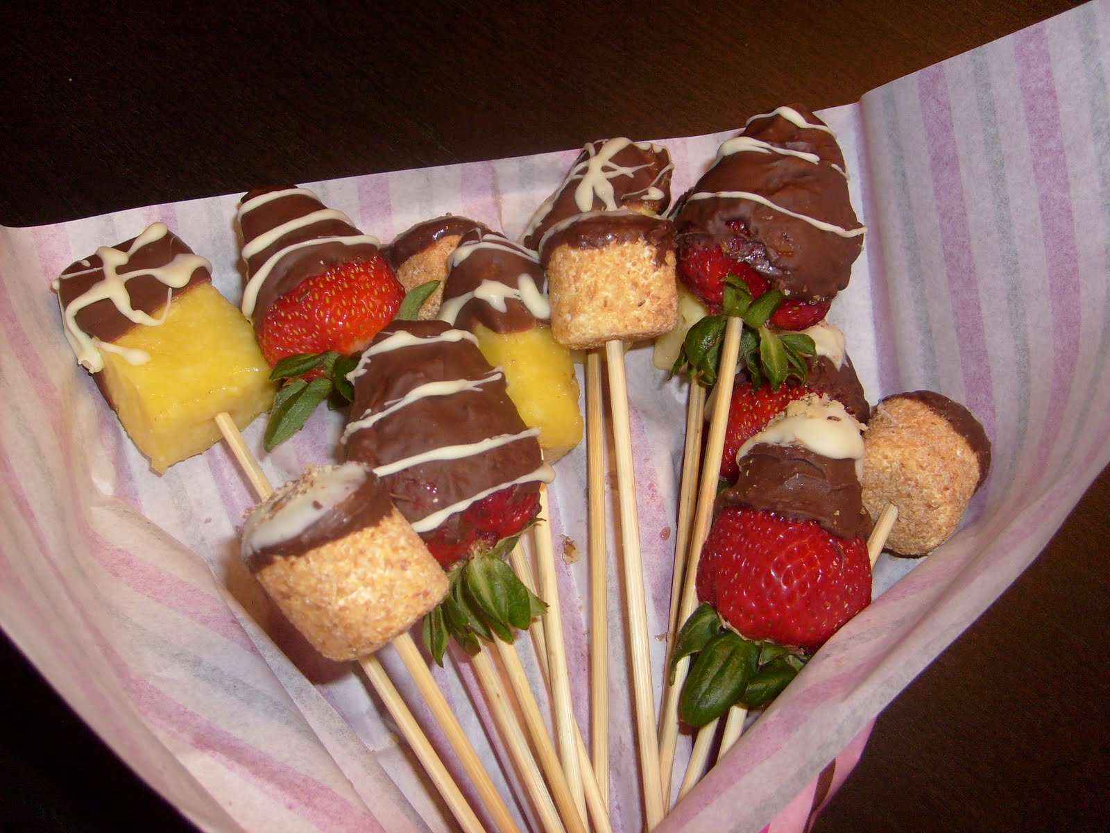 Lindsey's Kitchen Dipped Fruit Kabobs
