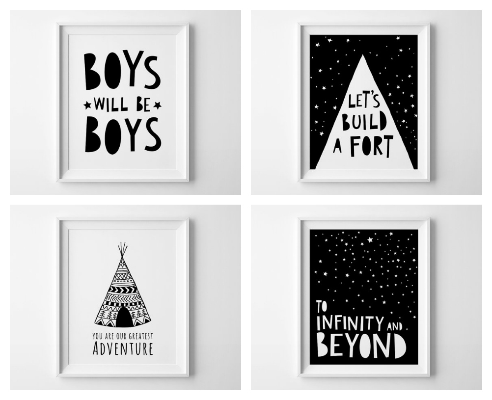Nursery Wall Art For The Cool Kids Dolly Bow Fashion And Mini Learners Have Some Awesome Black And White Prints That A Very Scandinavian Feel I Really Love The Tee One Of Course Definitely Plan To
