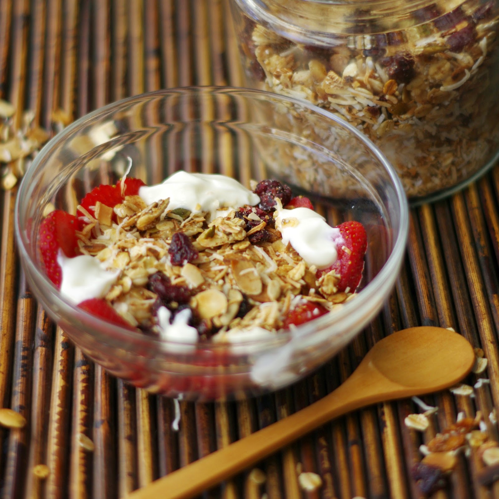Cranberry and Coconut Muesli Trifle