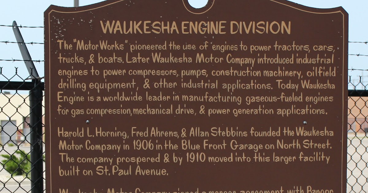 Wisconsin Historical Markers Waukesha Engine Division