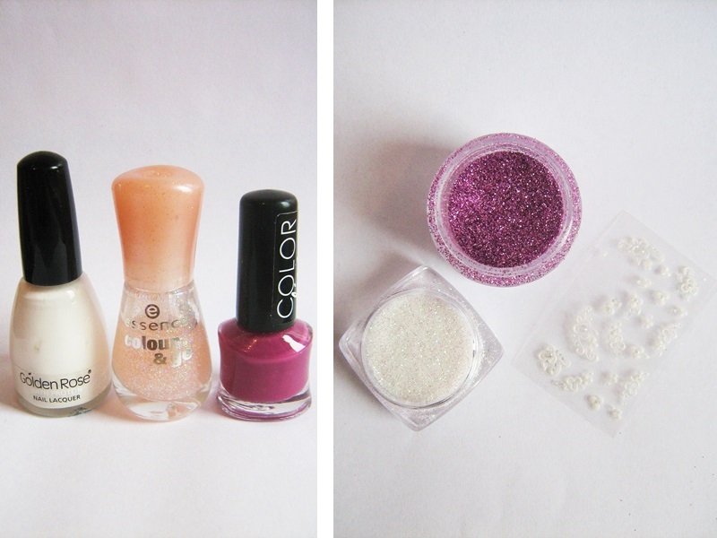 French with a Twist Matching Manicure tanya minxy blog
