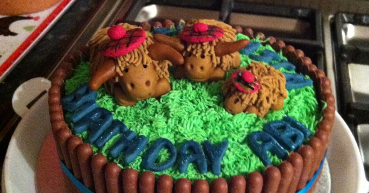 Flour Power Cake Journey Highland Cow Cake