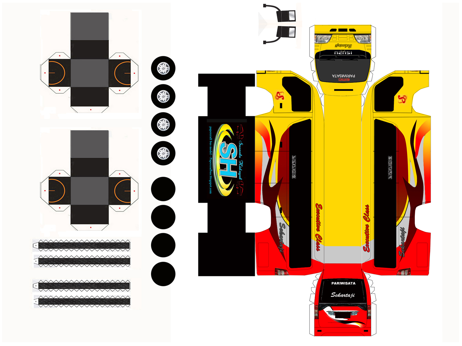 Tempat Download Papercraft Bus Indonesia Sale Dengan Resolusi