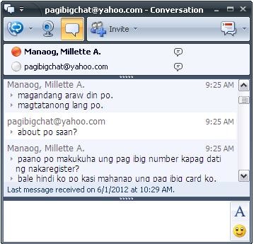 Pag-Ibig Chat Facility | aLwAyS a HaPpY dAy
