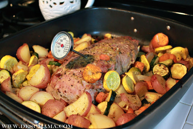 Roasted Pork Loin Recipe with Rosemary, Mustard and Garlic