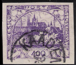 1918 Czechoslovakia Hradčany Series Stamp 400