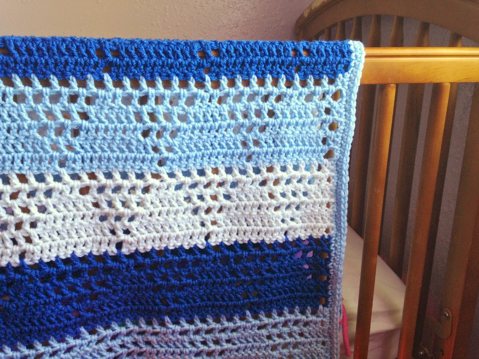 5 Little Monsters Triangles & Stripes Baby Blanket