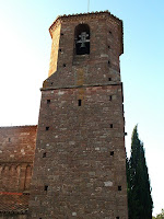 El campanar de Sant Martí del Brull El campanar de Sant Martí del Brull