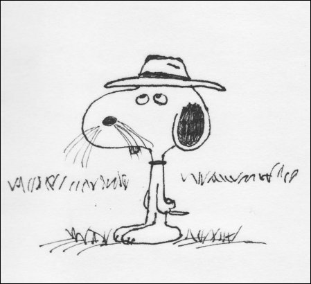 What is the name of Snoopy's little bird friend?