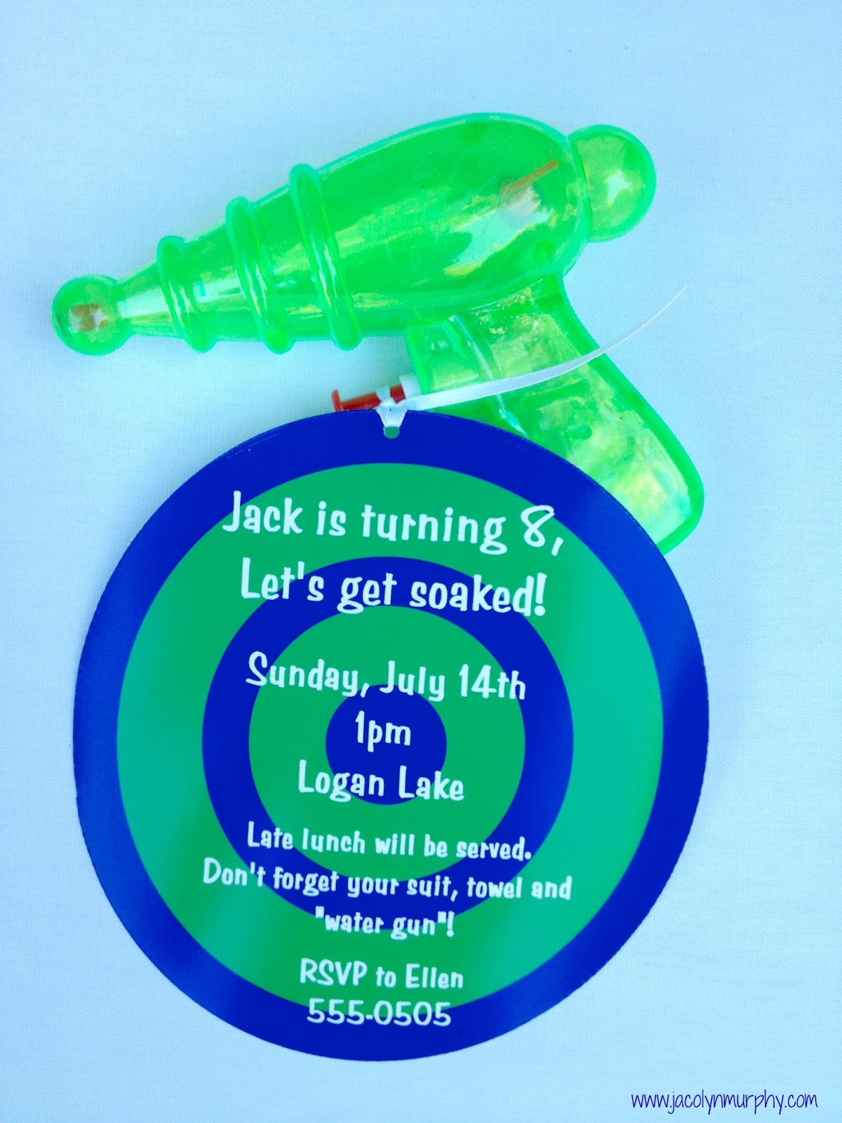 Jac o' lyn Murphy Aiming to have a Blast! Water Gun Party